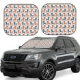 thumbnail image 2 of Daiia Cartoon Poodle Dog 2PCS Car Windshield Sun Shade, Foldable Sun Shield for Car Front Window, Auto Sun Blocker Visor Protector Universal for Truck SUV Pickup-Medium, 2 of 7