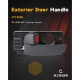 thumbnail image 2 of YISITIAN Driver Door Handle,Front or Rear Left Interior Handle,Compatible with 2006-2011 Hyundai Accent | Replace# 82610-1E000,826101E000,Textured Gray Inner Handle,Inside Door Handle CJ919-37495, 2 of 7