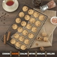 thumbnail image 6 of Mirdinner 3P Cooling Rack for Baking, 15.8"×9.8" Stainless Steel Baking Rack, Oven Safe Black Roasting Rack & Wire Rack & Cookie Cooling Rack for Cooking, Roasting, Grilling, Drying, 6 of 7