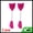 Rose Red, variant on Unique Bargains Smooth Knife-shaped Facial Mask Brush 2 Pcs Light Pink