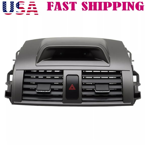 Center Dash A/C Outlet Air Vent Panel For Toyota Corolla 2009-2013 With Clock
