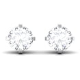 thumbnail image 4 of Rosec Jewels Minimal Diamond Stud Earrings (HI Color SI Clarity) - Cartilage Studs with Screw Back - Ready to Gift with Jewelry Box, 10K White Gold, 4 of 8