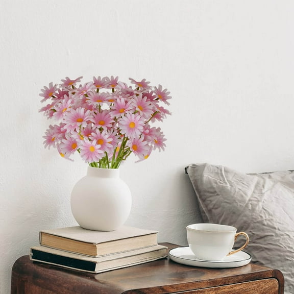 Mlkoz Home Decor, Chrysanthemum Handwritten Notes- Artificial Flowers-false Flowers-green Plants- Wedding Decoration Handicrafts, Birthday Gifts