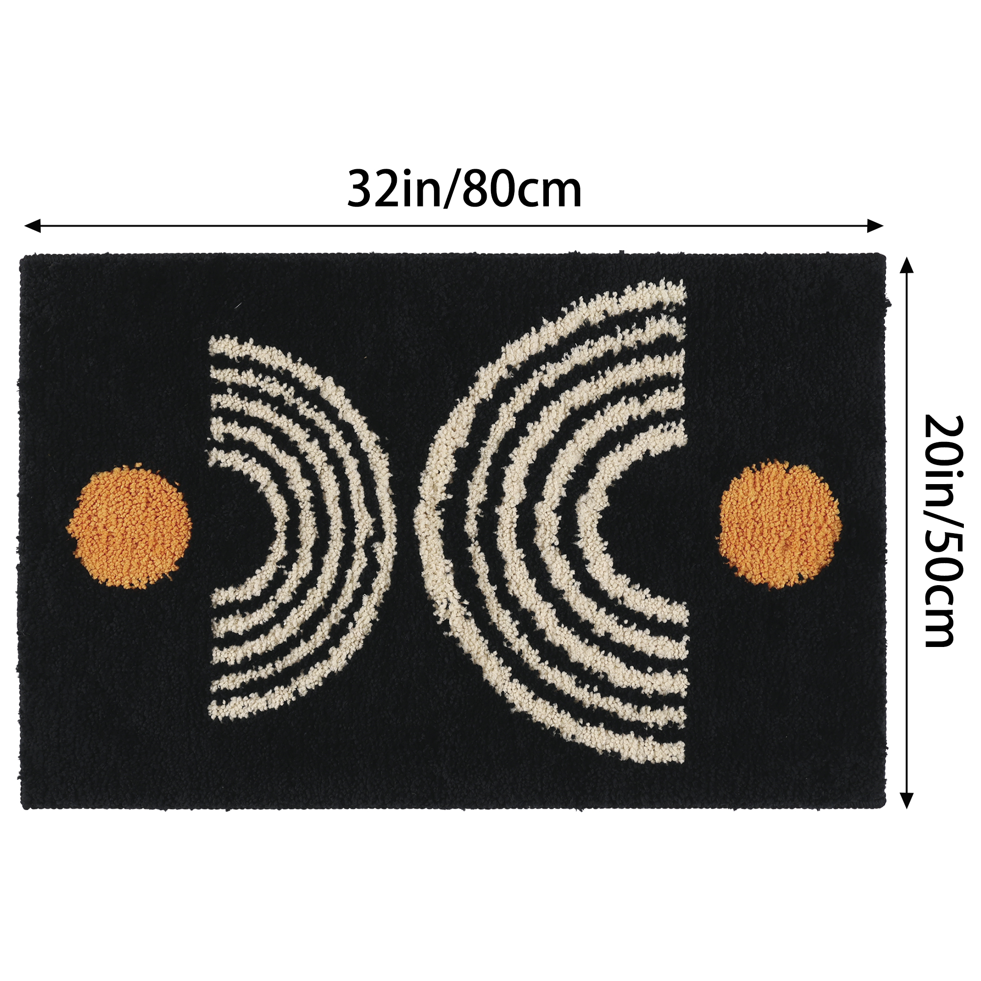 Unique Bargains Non-Slip Absorbent Resist Dirt Entrance Mat Soft Fluffy Carpet Doormats Dark Gray 20"x32"