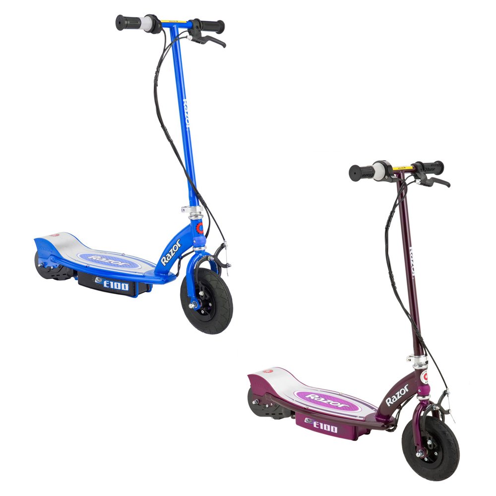 Razor E100 Motorized Rechargeable Kids Electric Toy Scooters, 1 Purple