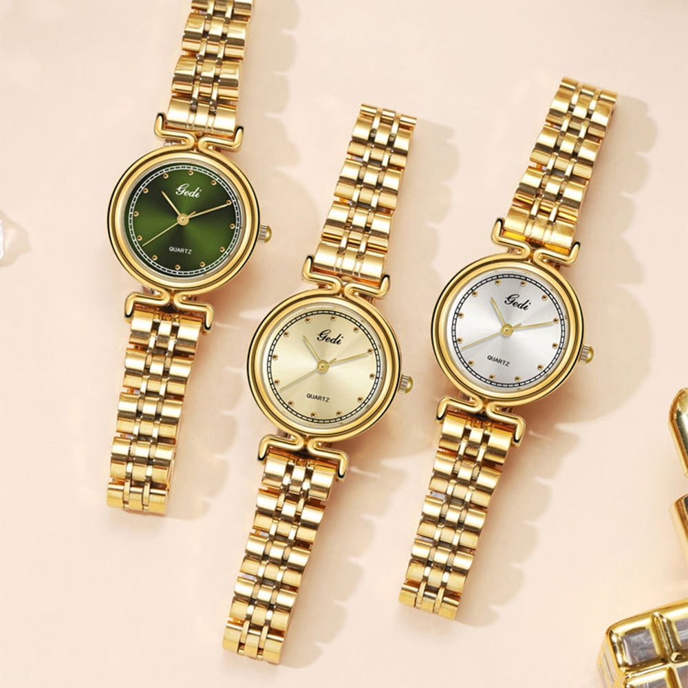 Women Watch Fashion Gold Analog Quartz Female Watch for Women Luxury Dress Ladies Stainless Steel Waterproof Wrist Watches