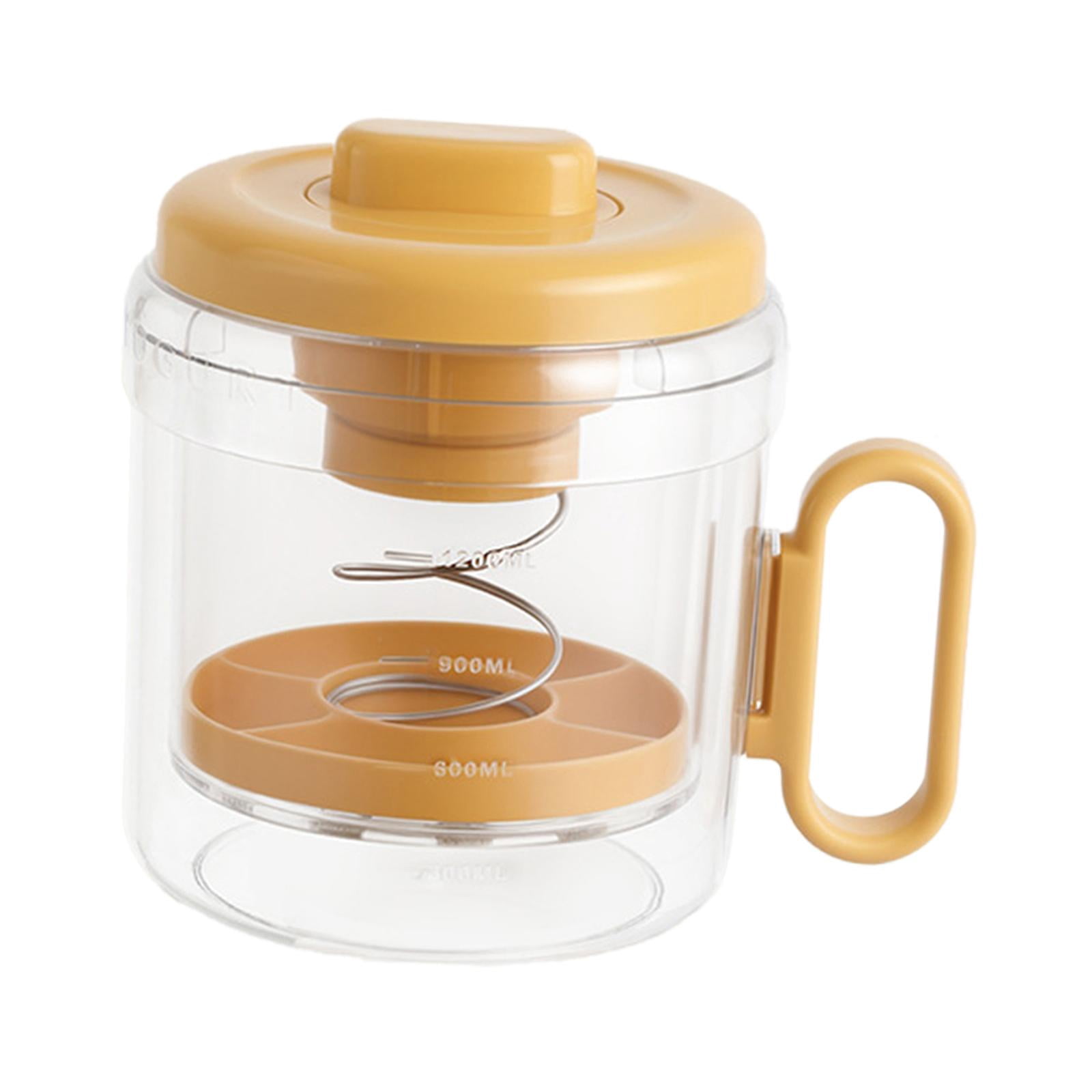YWMJZEU Yogurt Strainer Quick Yoghurt Maker for Soup Thick Greek Yogurt Soybean Milk Orange
