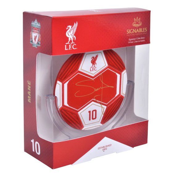 Liverpool - Sadio Mane Signables (Diamètre 4 Pouces)