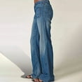 thumbnail image 7 of Generic Women's Retro Jeans High Waisted Straight Leg Denim Pants Trousers with Pockets, 7 of 7