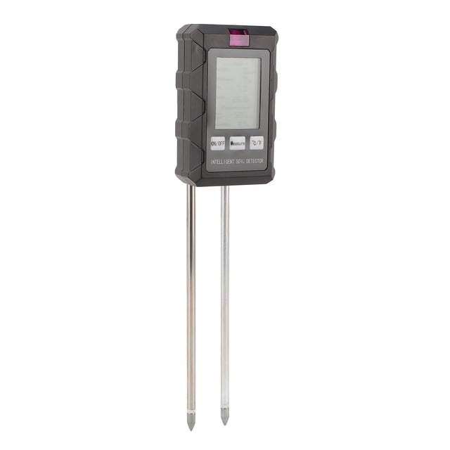Soil Sunlight Intensity Humidity Tester, ABS Rotatable Head Dual Probes Accurate Sensitive Digital Soil Tester for Plant Care