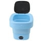 thumbnail image 3 of Lavadora plegable pequeña TPE y PP 100-240 V Deshidratador incorporado Mini lavadora de cubo portátil de 6 L para calcetines de ropa interior Azul Enchufe de EE. UU., 3 of 14