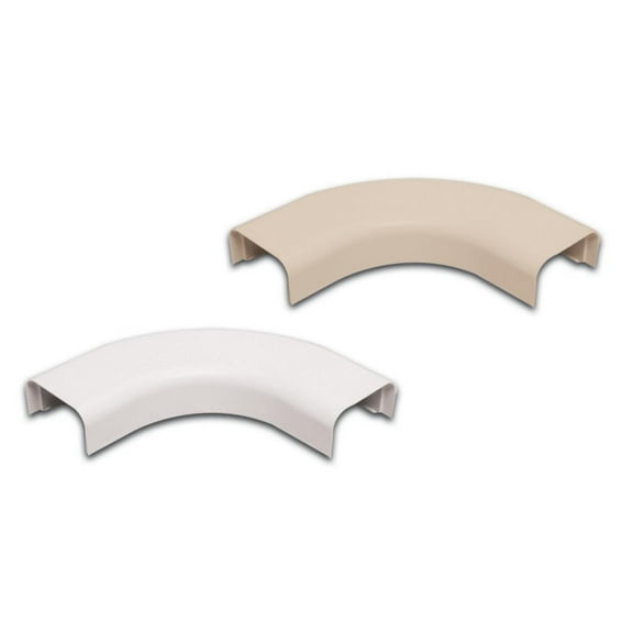 Quest Technology Right Angle Raceway Accessory - 1/2", White, 2 Pack