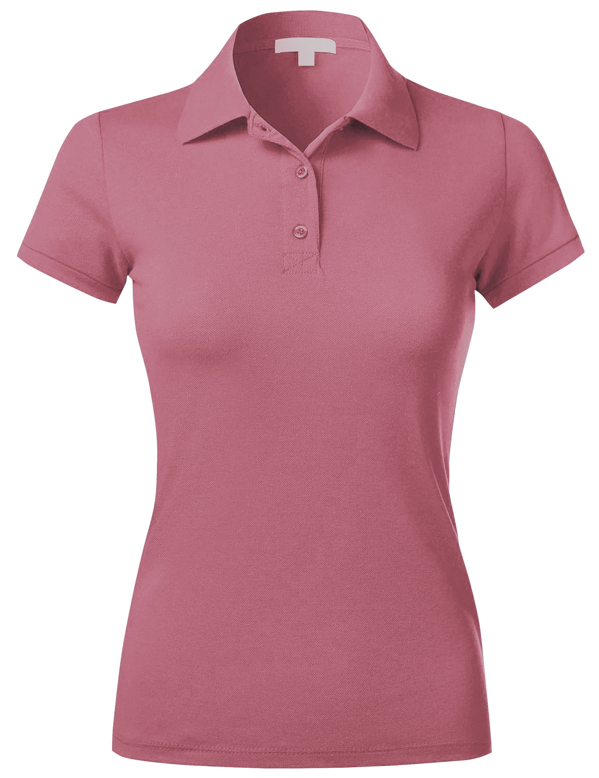 Ma Croix Womens Polo Shirts Slim Pique Comfort Dry Short Sleeve Uniform