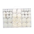 thumbnail image 3 of 100 Pcs Boules de Noël Décoratives pour Arbre de Noël Blanc, 3 of 9