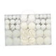 thumbnail image 3 of Paquete de 100 bolas navideñas blancas irrompibles, adornos para árbol reutilizables para bodas. blanco, 3 of 9