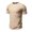 1-Khaki, variant on Men's Round Neck Irregular Cotton Splicing Color Pullover Short Sleeve Round-Neck Blouses Shirts Chic Summer Men's Tops Cool 2024 Summer Shirts Tops Khaki