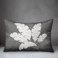 thumbnail image 3 of Creative Products Leaf Texture on Gray 14x20 Indoor / Outdoor Pillow, 3 of 3