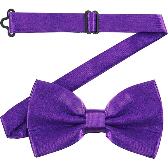 Bow Ties for Men, Adjustable Men Bow Tie, Pre-tied Bowtie for Wedding Party Solid Color