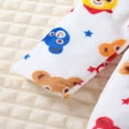 thumbnail image 3 of LYMAYTER Boys Girls Robe Toddler Hooded Cartoon Embroidery Soft Fleece Bathrobe Pajamas 1-7 Years, 3 of 6