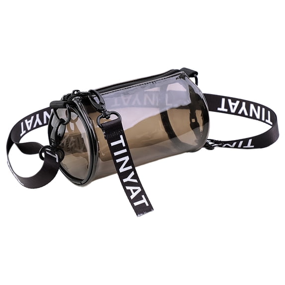 New fashion waterproof PVC jelly bag women's crossbody bag mini cylinder mobile phone bag