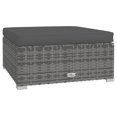 thumbnail image 5 of vidaXL 10 Piece Garden Lounge Set with Cushions Grey Poly Rattan, 5 of 5