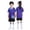 outfits 24#Purple, variant on WAYUTE Kids Youth Boys Short Sleeve V Neck Sports Soccer Shirt for Children Stretchy Breathable Training Outfit Casual Clothing Sets