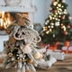 thumbnail image 4 of Árboles de Navidad, árbol de Navidad, fiesta, accesorios artificiales, cena, hogar, mesa, paisaje, 16" con decoración marrón, 4 of 7