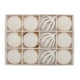 thumbnail image 1 of 12 Bolas Navideñas de Terciopelo Flocado | Adornos de Plástico Marrón para Árbol de 6 Cm | Elegante Decoración Colgante con Hebilla de Metal | Decoración Festiva para El Hogar y Fiestas, 1 of 6