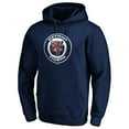 thumbnail image 2 of Men's Navy Detroit Tigers Cooperstown Collection Huntington Logo Fitted Pullover Hoodie, 2 of 3
