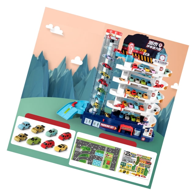 Pistas de coches de juguete, rieles de coches de juguete, rieles de coches de juguete flexibles, pista de vehículos para niños, juguete de aspecto llamativo