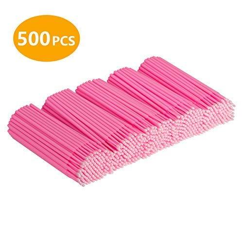 Cuttte 500 PCS Disposable Micro Applicators Brushes Latisse applicator for Eyelashes Extensions
