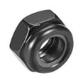 thumbnail image 3 of Unique Bargains M5x0.8mm Hex Lock Nuts Carbon Steel Nylon Insert Self-Lock nuts, 50Pcs Black, 3 of 5
