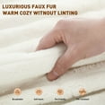 thumbnail image 2 of BedLuxury 73''x55'' Oversized Chaise Lounge Chair, Cloud Faux Fur Upholstered Sofa Bed Cozy Sleeper Couch for Living Room, No Assembly Required, Beige, 2 of 7