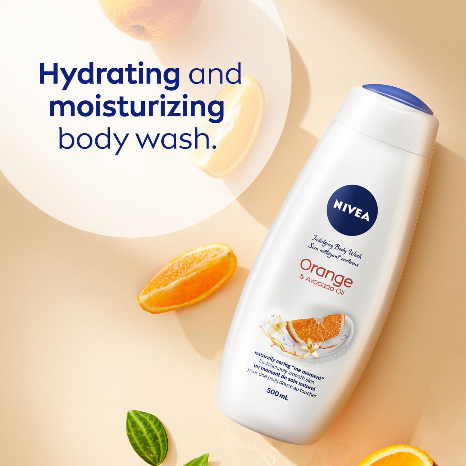 NIVEA Crème Douche Nettoyante Orange & Huile d'Avocat 500 ml