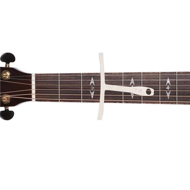 Kit d'outils de luthier pour guitare Accessoires de guitare Action des  cordes Outil de luthier pour guitare Règle de jauge Jauge de rayon Jauge d'épaisseur  en acier Outil de luthier 