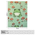 thumbnail image 4 of ONETECH Cute Frog Throw Blanket Soft Cozy Blanket Lightweight Flannel Blankets for Couch Bed Living Room Adults Kids Teens Gifts All Season, 4 of 6