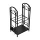 thumbnail image 4 of Estante Para Leña, Soporte Para Leña De Hierro Forjado De Tubo Audaz, Soporte Para Troncos, Soporte Para Leña, Estante De Almacenamiento Apilable De Madera Para Leña Negra, 2, 4 of 8