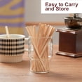 thumbnail image 3 of Agitadores de café HLSN de madera de abedul grueso, 14 cm, 1000 unidades, 3 of 7