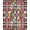 Red, Pattern 1, variant on ODIKA 6' x 9' Machine Washable Non-Slip Area Rug, Tribal Triangle High Traffic Rug, Pink, 205344
