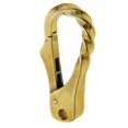 thumbnail image 3 of Latón Twisted Hook Hebilla DIY Pantalones Llavero Bolsa Artesanías Sunnimix Cierre de llavero de pinza de langosta, 3 of 8
