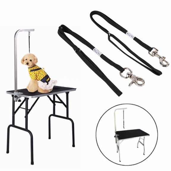 Soumake Adjustable Dog Cat Grooming Table Arm Bath Restraint Rope Harness Noose Loop