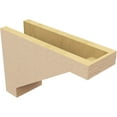 thumbnail image 5 of 5"W x 15"D x 10"H Classic Burlington Rough Cedar Woodgrain TimberThane Corbel, Primed Tan, 5 of 6