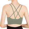 thumbnail image 3 of Padded Racerback Sports Bras for Women High Impact Workout Yoga Gym Activewear Fitness Bra Mint Green 38, 3 of 5