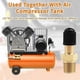 thumbnail image 3 of 4 Set Gold 1/8 Schrader Valve, Metal 1/8 Tank Valve, Brass Pipe with Air Compressor Tank with Sealin, 3 of 5