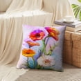 thumbnail image 4 of LALILO Throw Pillow Covers Oil Spring Flowers Still Life Yellow Cushion Cover 18" x 18", 4083 Pack, 4 of 6