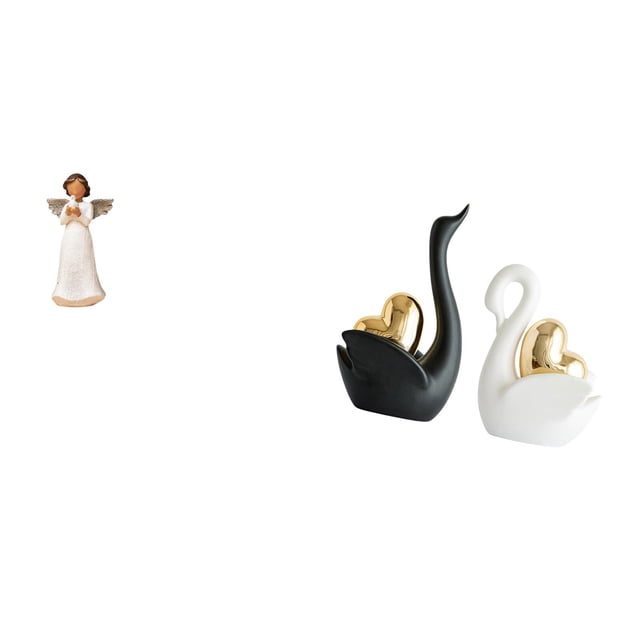 Escultura De Querubín De Resina Con Forma De Paloma, Decorativa Para Sala De Estar, Escritorio, Regalo De Navidad, Adorno De Mesa De Cisne, Artesanía, Decoración Para Parejas, Estantería De