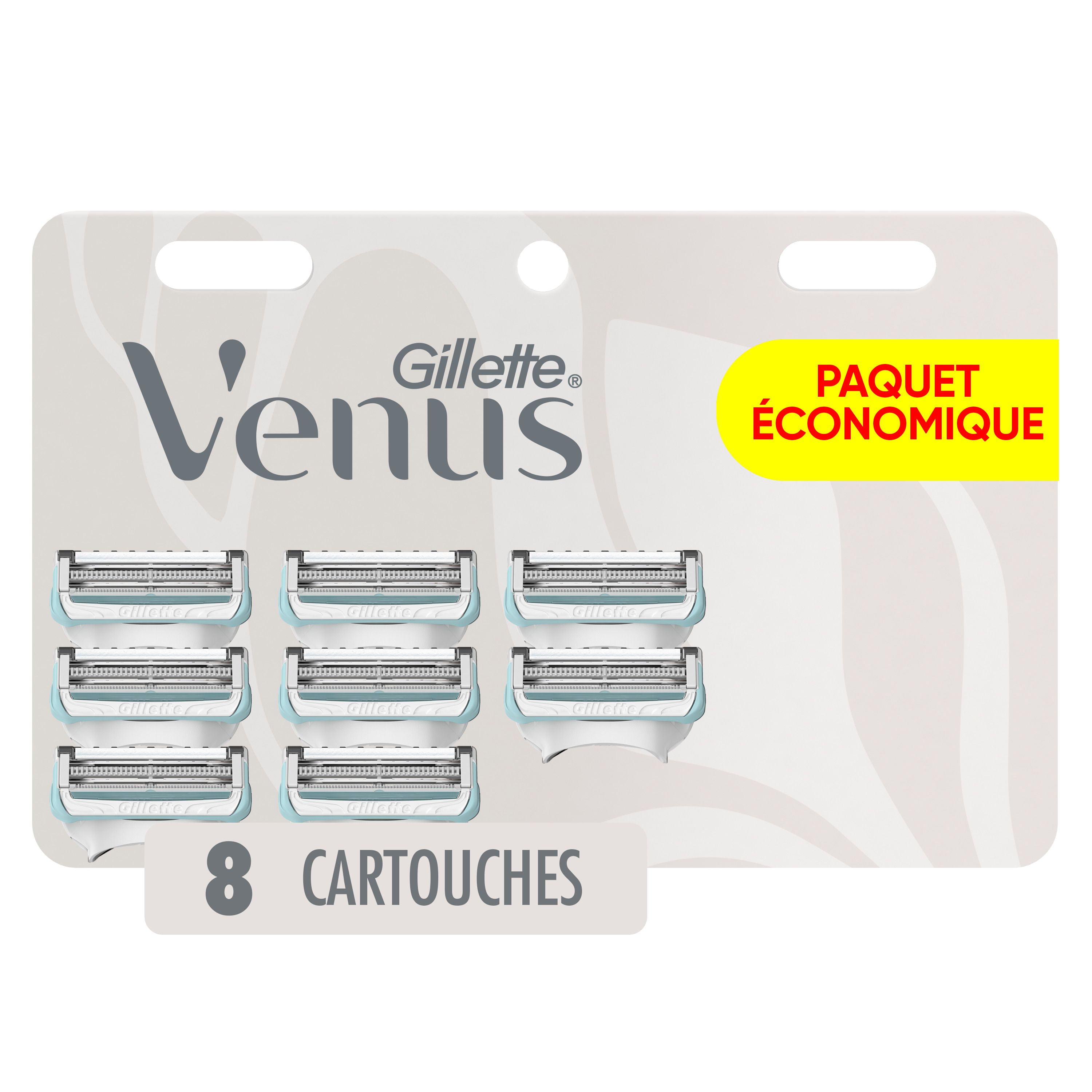 Lames de rasoir Gillette Venus pour la peau et les poils pubiens, pour femmes de rechange