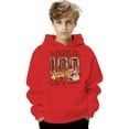 thumbnail image 4 of Byoo Little Boy's 100 Days of School Hooded Sweatshirt Long Sleeve Pullover Hoodie with Football Graphic Soft Comfy Casual Top, 4 of 4
