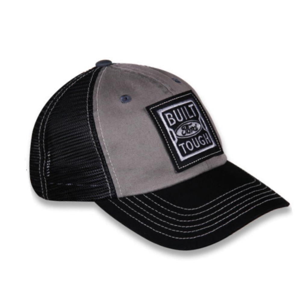 Ford Vented Mesh Trucker Hat, Gray & Black, One Size Fits Most