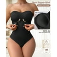thumbnail image 5 of USEASY Strapless Shapewear Bodysuits for Women Tummy Control Shapewear Thong Bodysuit with Built in Bra Body Shaper, 5 of 8